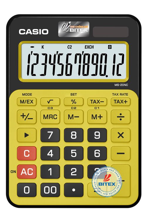 Máy tính Casio MS-20NC (10 màu)