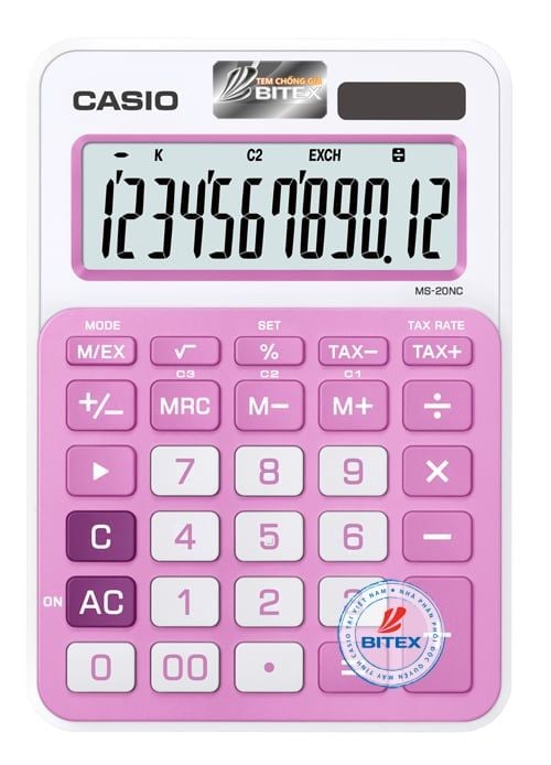 Máy tính Casio MS-20NC (10 màu)