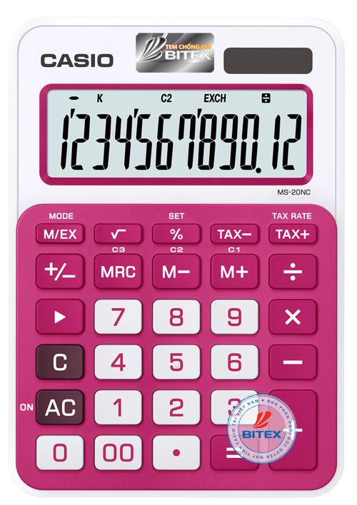 Máy tính Casio MS-20NC (10 màu)