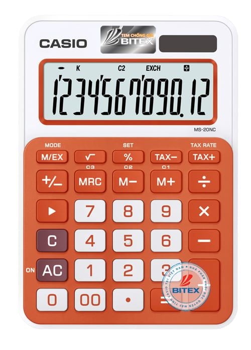 Máy tính Casio MS-20NC (10 màu)
