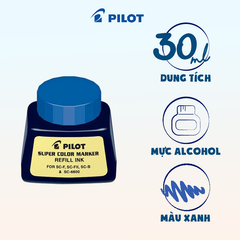 Mực bút lông dầu màu xanh SC-RF-L (12 hủ/hộp)