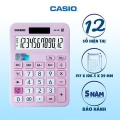 Máy tính CASIO MX-12B-PK Hồng