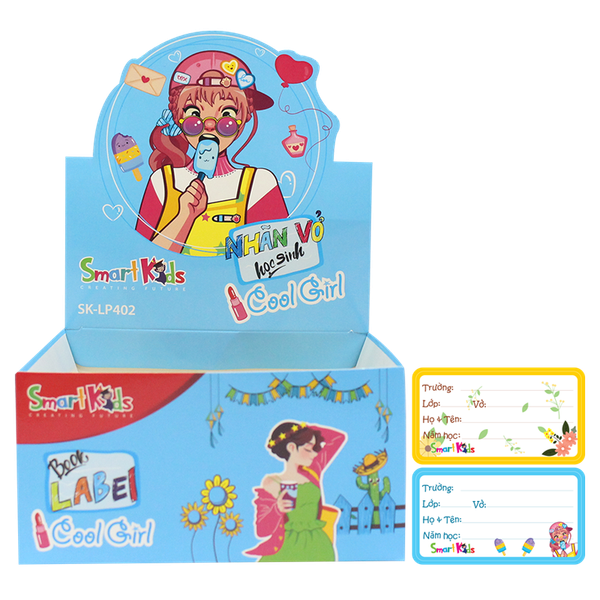 Nhãn vở COOL GIRL SK-LP402