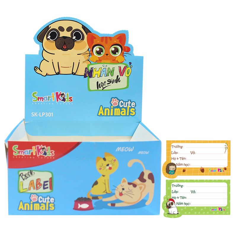 Nhãn vở CUTE ANIMALS SK-LP301