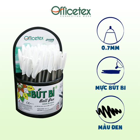 Bút bi mực đen OT-BP020BL (1 cây)