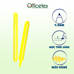 Bút dạ quang mực vàng OT-HL001YL (12 cây/hộp)