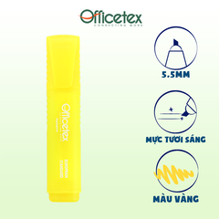 Bút dạ quang mực vàng OT-HL004YL (12 cây/hộp)