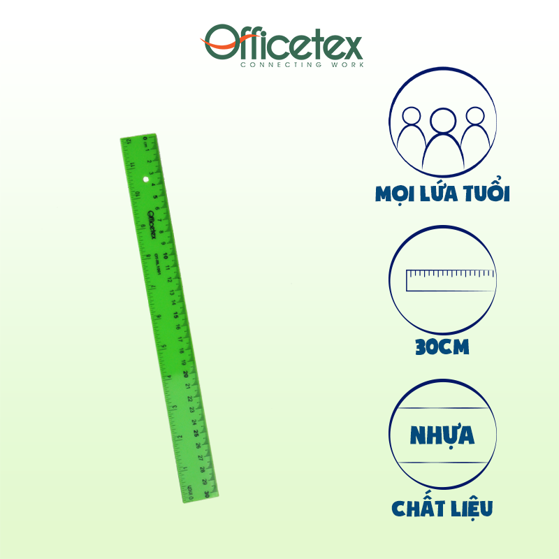 Thước kẻ 30 cm OT-RL1001