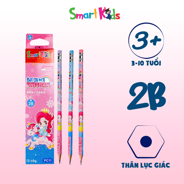 Bút chì họa tiết 2B Unicorn PC11