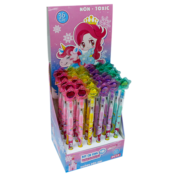 Bút chì khúc 2B Unicorn PC18 (36 cây/hộp)