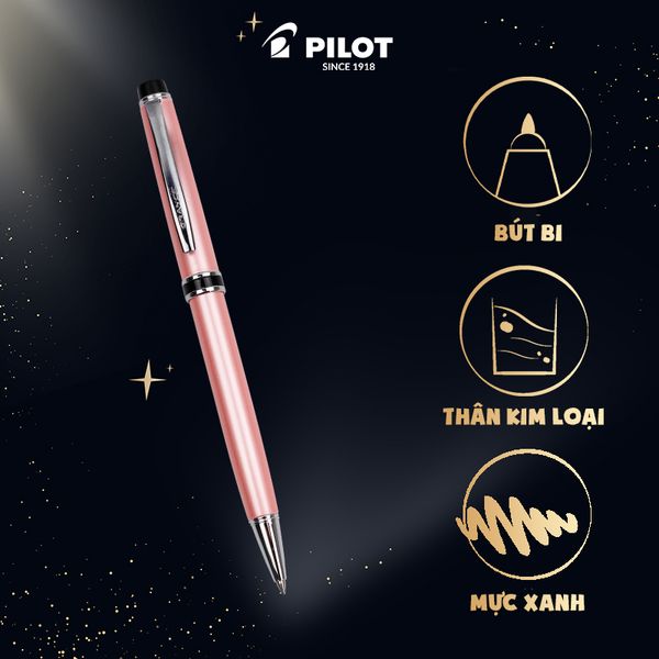 Bút bi ký cao cấp GRANCE (thân hồng) mực xanh BGRC-5SR-SKU-L
