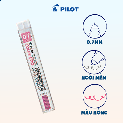 Ruột chì bấm Color Eno màu hồng PLCR-7-P