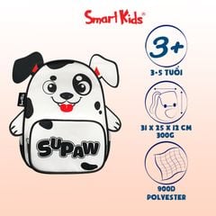 Ba lô mẫu giáo Safari-Supaw B-002 Trắng đen