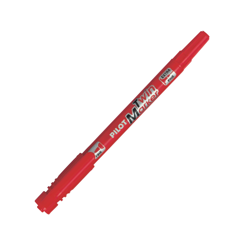 Bút lông dầu Twin Marker mực đỏ SCA-TM-R
