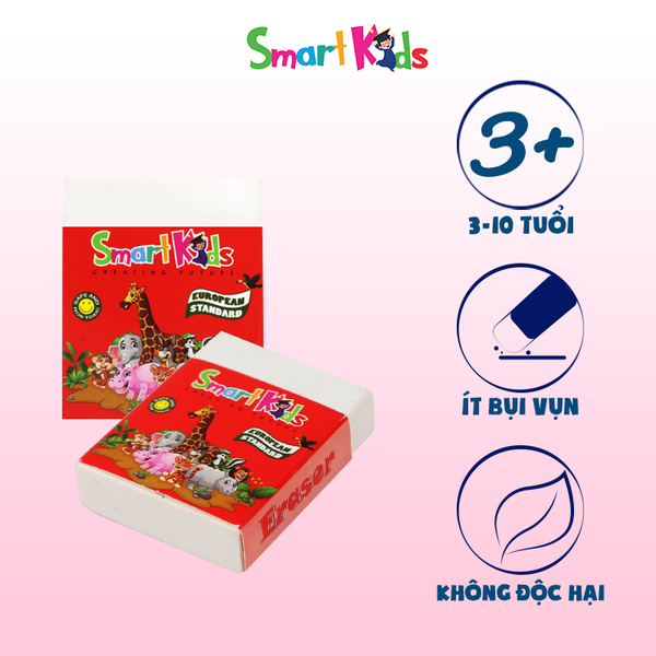 Gôm tẩy trắng SmartKids ER-09WT (30 cục/hộp)