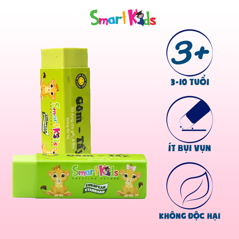 Gôm tẩy xanh lá Smartkids SK-ER010GR (32 CỤC/HỘP)