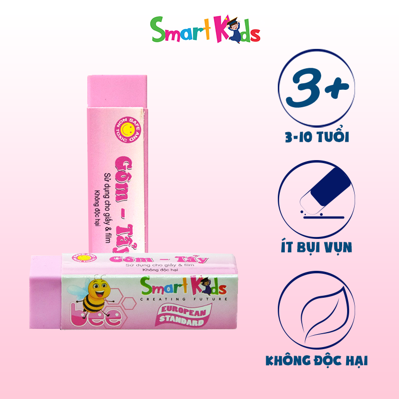 Gôm tẩy hồng Smartkids ER-10PK (32 CỤC/HỘP)