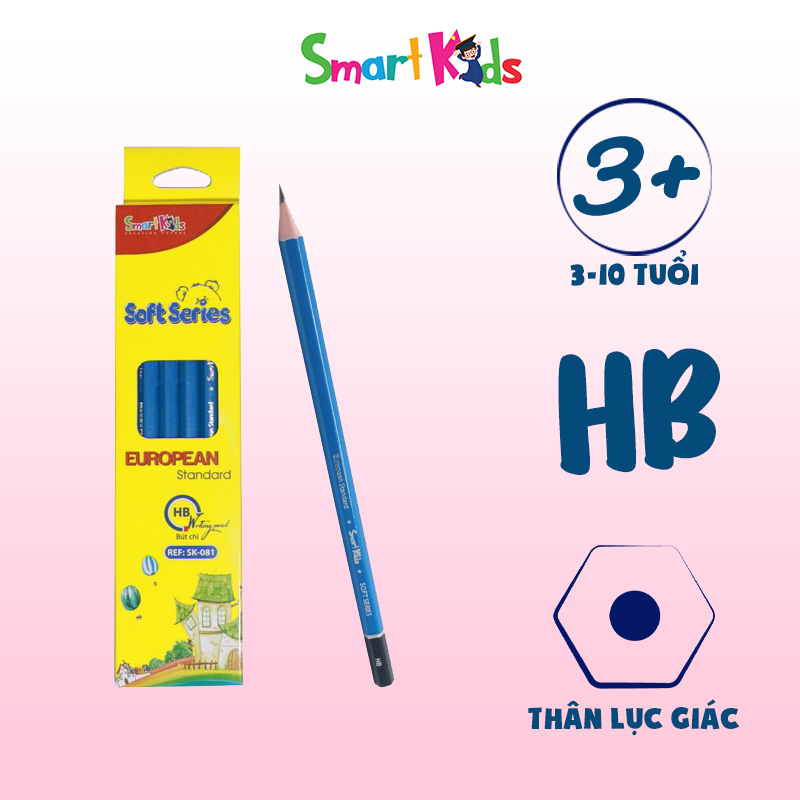 Bút chì đen HB Soft Series SK-081 Hộp 12 cây