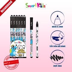 Bút gel xóa được Smartkids Dino EG02 ngòi 0.5mm (mực tím - đen - xanh)