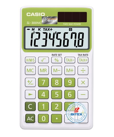 Máy tính Casio SL-300NC xanh lá