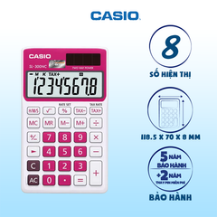Máy tính Casio SL-300NC hồng trắng