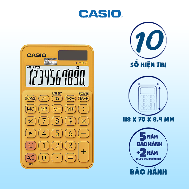 Máy tính Casio SL-310UC màu cam