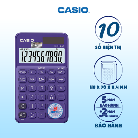 Máy tính Casio SL-310UC màu tím