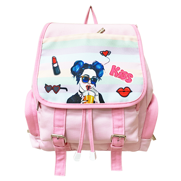 Balo cấp 2 Pastel-Kiss B-12-074 Hồng