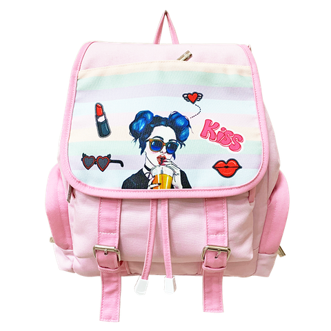 Balo cấp 2 Pastel-Kiss B-12-074 Hồng