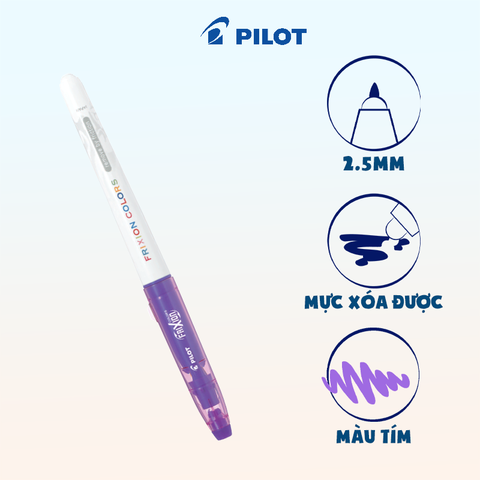 Bút dạ quang xóa được Frixion Colors màu tím SW-FC-V-ME