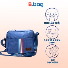 Túi đeo chéo ngang T-23-010 màu xanh dương nhạt