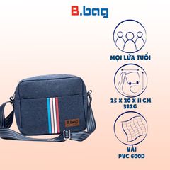 Túi đeo chéo ngang T-23-011 màu xanh đen