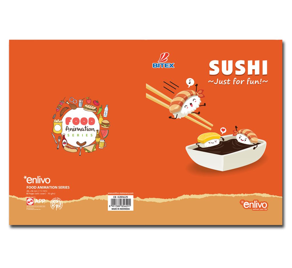 Tập học sinh Food - Sushi