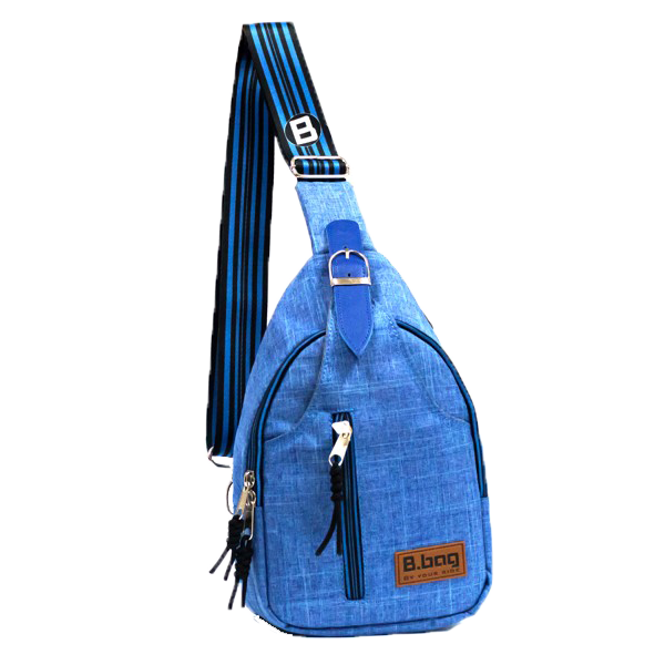 Túi đeo chéo bụng T-23-007 màu xanh dương nhạt