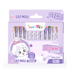 Sáp màu Pommy 12 màu/CR13 (12 màu/hộp)