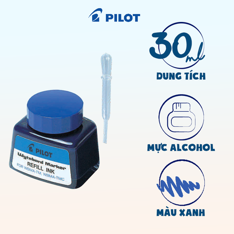 Mực bút lông bảng mực xanh WBMA-TRF-L (12 hủ/hộp)