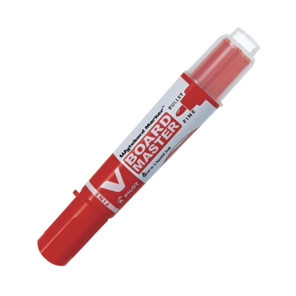 Bút lông bảng V Board Master mực đỏ (Tip nhỏ) WBMA-VBM-F-R-BGD