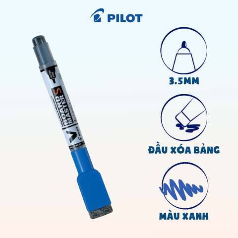 Bút lông bảng V Board Master S mực xanh WBME-VS-UF-L-BG