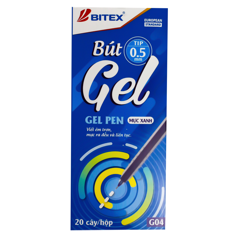 Bút gel G04 0.5mm (12 cây/hộp)