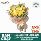 Bó hoa hồng vàng