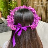 Vòng hoa đội đầu tím Huế