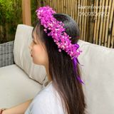 Vòng hoa đội đầu tím Huế