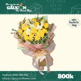 Bó hoa hồng vàng