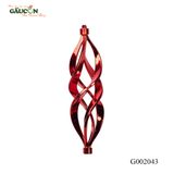 Châu xoắn nhựa dài - đỏ  G002043