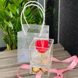 Hộp hoa hồng 1 bông hoa tươi