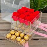 Hộp hoa hồng 9 bông hoa tươi