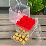 Hộp hoa hồng 9 bông hoa tươi