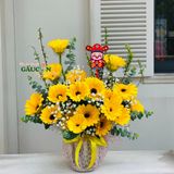 Bình Hoa Đồng Tiền Vàng (size 1)