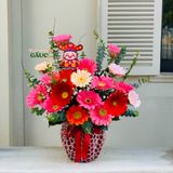 Bình Hoa Đồng Tiền Mix Màu (size 1)