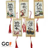 Set 5 liễn Tết tranh thư pháp